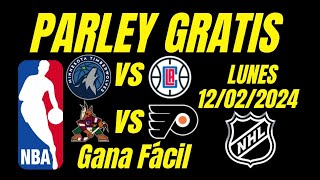 🔥Pronósticos Deportivos Lunes 12022024 Parley Gratis Picks NBA Picks NHL Gana Fácil💵💵👍 [upl. by Gluck]