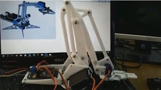 MeArm design with SolidWork Robot Me Arm Conveyor designwith Arduino program [upl. by Aiki]