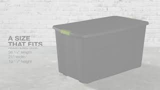 Sterilite  45 Gallon Wheeled Latch Tote [upl. by Asilanom]