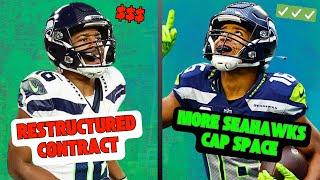 Tyler Lockett RESTRUCTURES Contract amp Seahawks Cap Space GOES UP [upl. by Japheth]