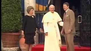 President Reagan and Pope John Paul II Meeting at Vizcaya Museum on September 10 1987 [upl. by Jannelle123]