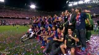 Barcelona AMAZING Celebration Copa Del Rey Final  Barcelona vs Athletic Bilbao 30 2552012 [upl. by Perla]