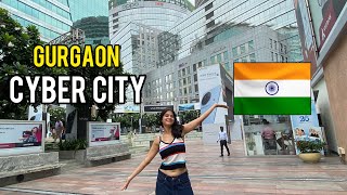 Exploring DLF Cyber Hub in Gurgaon  this is India 😍 [upl. by Yarazed]