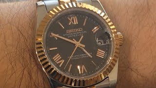 36mm Datejust Mod  Rose Gold TwoTone w Fluted Bezel and Jubilee Bracelet  Rolex Homage [upl. by Luther]