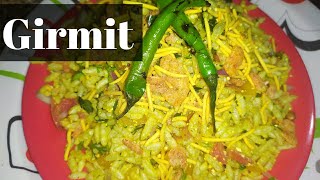 Girmit recipe  masala puffed rice  North Karnataka receipe  tea time receipe [upl. by Wasson49]