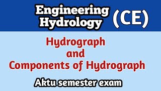 Hydrograph l Components of Hydrograph l Hydrology l civil engineering [upl. by Gideon571]