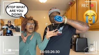 GATORADE IN WINDEX BOTTLE PRANK ON MY GIRLFRIEND BAD IDEA [upl. by Faludi]