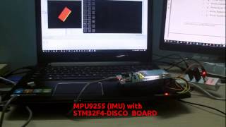 IMUMPU9255 with STM32F4 DISCO Board [upl. by Llecram872]