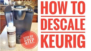 HOW TO DESCALE KEURIG KClassic Coffee Maker Step by Step Using Descaling Solution for Beginners [upl. by Enitsirhk]