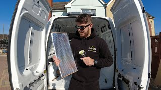 3  Ford Transit Connect Camper Conversion  Sound Deadening amp Applying Insulation [upl. by Attenaj]