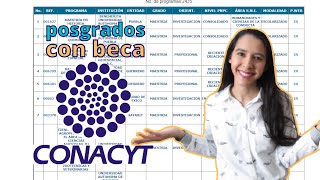 ¿Cuáles son los posgrados con beca CONACYT  TUTORIAL PADRÓN PNPC CONACYT  MAESTRÍAS BECA NACIONAL [upl. by Lua]