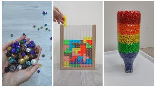 Oddly Satisfying video compilation with beads bells balls marble run xylophone and more [upl. by Donaugh]