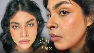 SKIN LIKE makeup on TEXTURED skin revealing my secrets [upl. by Ruosnam]