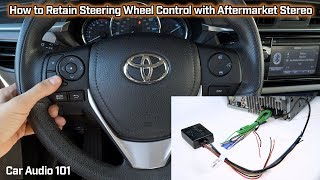 Retain Steering Wheel Control with Aftermarket Stereo  Car Audio 101 [upl. by Nwahsd]