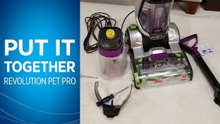 How to assemble the ProHeat 2X® Revolution™ Pet Pro Carpet Cleaner  BISSELL [upl. by Atnod242]