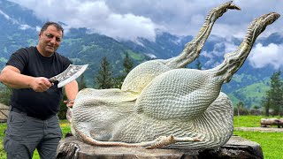 1000 BIG SIZE CRABS  Big Blue Crab Fry Recipe Cooking in Village  Seafood Recipe  Crab Recipe [upl. by Sylram891]