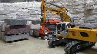 RC EXCAVATOR BEST OF LIEBHERR 956 rc machines and amazing rc models [upl. by Aenet]