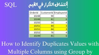 How to Find Duplicates values in Multiple Columns using Group by [upl. by Enoch967]