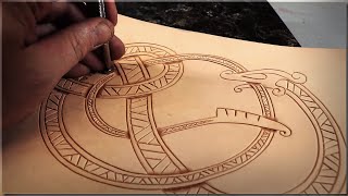 Leather Carving Tutorial  Viking Style [upl. by Varian]