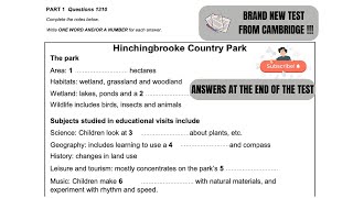 Cambridge 19 Listening Hinchingbrooke Country Park [upl. by Sulienroc758]