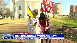 ERA supporters march to Virginia Capitol on International Women’s Day [upl. by Thissa]