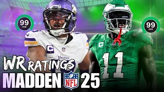 Giving NFL Wide Receivers MADDEN 25 Ratings [upl. by Janifer]