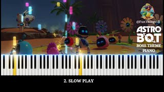 Astro Bot Boss Music Piano Easy 🎹 Gorilla Alien Snake amp Bird astrobot funny [upl. by Publea535]