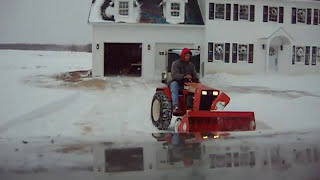 6 1979 CASE 446 Snowblowing after Snow Storm best vid 120909 [upl. by Nester]