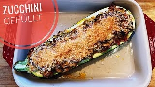 Zucchini gefüllt mit Thunfisch [upl. by Yanat]