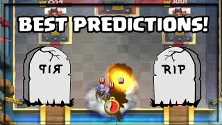 BEST CLASH ROYALE PREDICTIONS COMPILATION 1 [upl. by Sibby461]