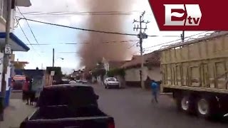 Tornado sorprende a Michoacán y daña viviendas y cultivos Titulares de la tarde [upl. by Etnuad4]