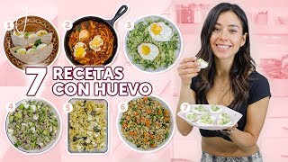 7 RECETAS CON HUEVO 🍳 Fáciles Saludables y Deliciosas [upl. by Aener942]