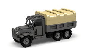 Lego WWII Deuce and a Half CCKW Instructions [upl. by Anigriv69]