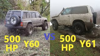 500 HP Off Road Monsters Nissan Patrol Y61 vs Nissan Patrol Y60 [upl. by Sarchet]