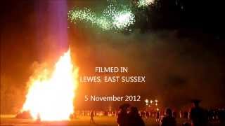 Lewes Bonfire Guy Fawkes Night  5 November 2012 [upl. by Intruok215]