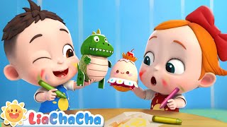 Humpty Dumpty Paint Song 🥚 Play with the Toy Egg  Kids Songs amp Nursery Rhymes  LiaChaCha [upl. by Sheridan]