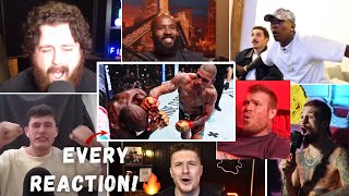 MMA YOUTUBERS amp FIGHTERS react to Alex Pereira’s BRUTAL KO of Khalil Rountree 🔥 [upl. by Eimaraj]