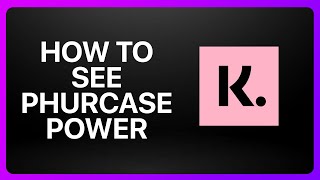 How To See Purchase Power On Klarna Tutorial [upl. by Ahc]