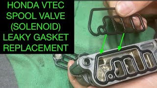 Replace vtec spool valve gaskets on Honda Accord [upl. by Callas]