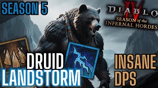 Diablo 4 Season 5  Druid Landstorm  Diablo4Builds [upl. by Kristofor907]