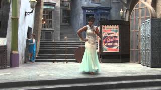 Celestina Warbeck and the Banshees at Universal Orlandos Diagon Alley [upl. by Oiratnom]