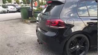 Golf R MK6 boosted launch control  2 step  LOUD [upl. by Sidnak]