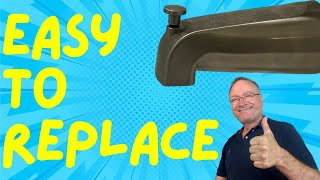 How to Replace a Bathtub Spout  Quick and Easy [upl. by Nesaj]