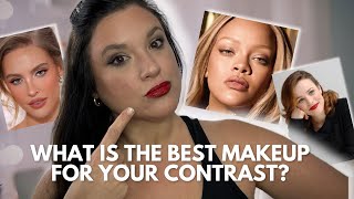 CONTRAST THEORY How To Choose The Right Makeup For Your Contrast  High Contrast Makeup Demo [upl. by Ahsined]