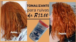 TONALIZANDO O CABELO RUIVO COM ANILINA LARANJA  BEM LINDA [upl. by Bledsoe]