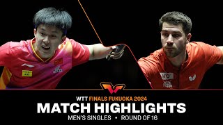 Wang Chuqin vs Patrick Franziska  MS R16  WTT Finals Fukuoka 2024 [upl. by Annaohj429]