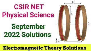 CSIR NET Physics Sep 2022 Electromagnetic Theory Solutions [upl. by Ennagrom]