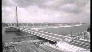 Verschiebung der Oberkasseler Brücke in Düsseldorf [upl. by Mylor617]