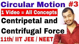 Circular Motion 03 Centripetal and Centrifugal Force IIT JEE NEET  Conical Pendulum Death Well [upl. by Eusassilem]