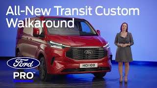 AllNew Ford Transit Custom  5Step Walkaround  Ford News Europe [upl. by Suravaj]